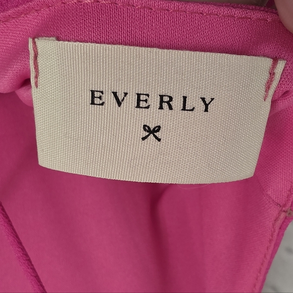 Everly Hot Pink Mini Dress With Strapy Back Size Small - Picture 12 of 13